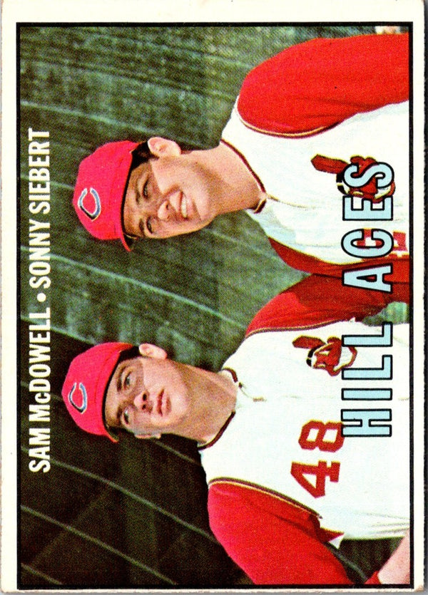 1967 Topps Sam McDowell/Sonny Siebert #463 VG-EX