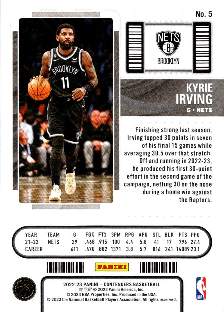 2023 Panini Mosaic Storm Chasers Kyrie Irving