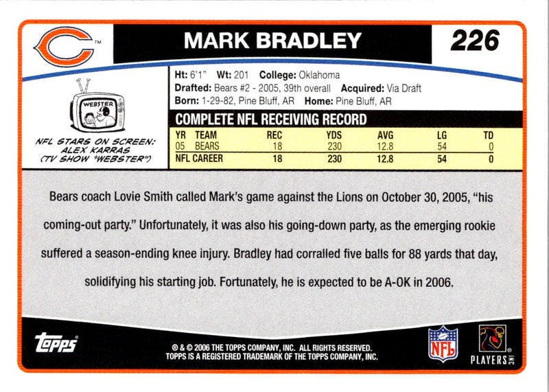 2006 Topps Mark Bradley