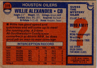 1976 Topps Willie Alexander #316