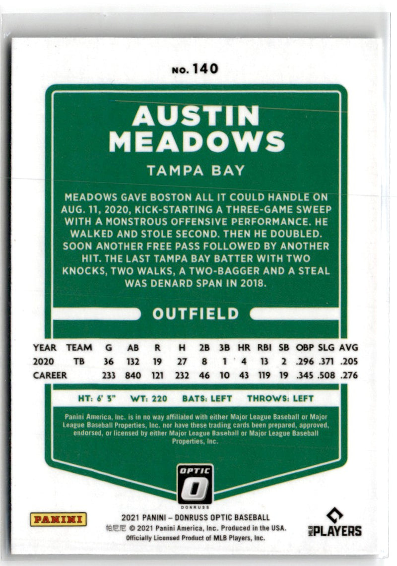 2021 Donruss Optic Austin Meadows