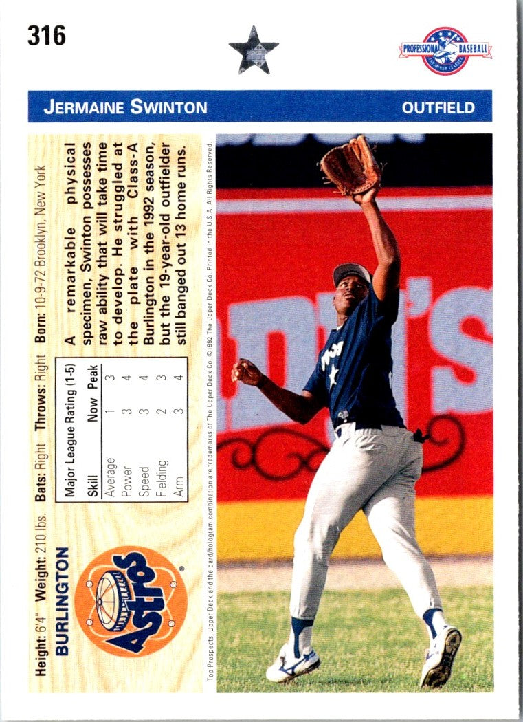 1992 Upper Deck Minors Jermaine Swinton