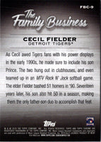 2019 Topps Chrome Update Edition The Family Business Cecil Fielder #FBC-9
