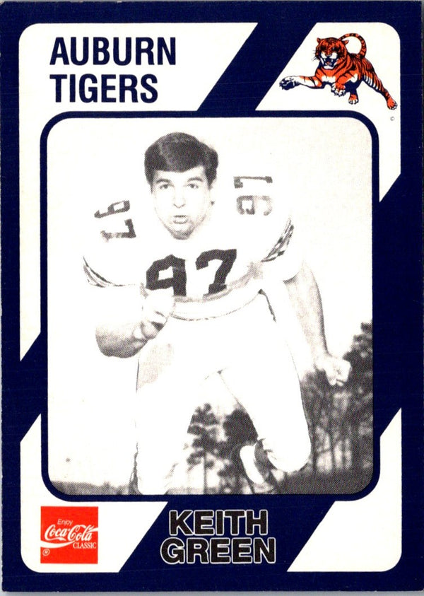 1989 Collegiate Collection Auburn Coke 580 Keith Green #522