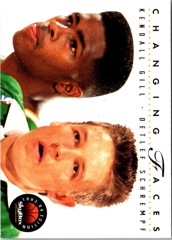1993 SkyBox Kendall Gill/Detlef Schrempf #316