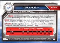 2019 Bowman Draft Jeter Downs #BD-114