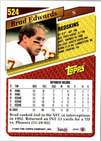 1993 Topps Brad Edwards #524