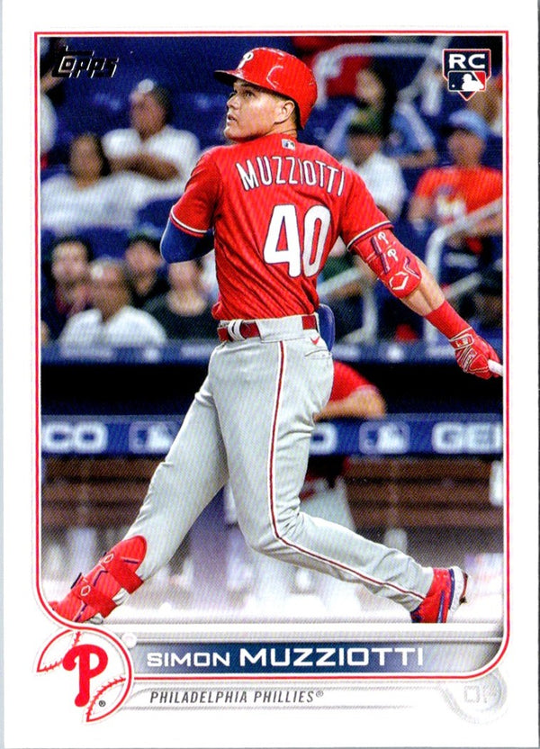 2022 Topps Update Simon Muzziotti #US19 Rookie