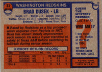 1976 Topps Brad Dusek #31 Rookie