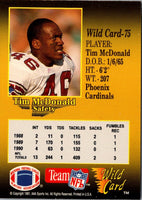 1991 Wild Card Tim McDonald #75