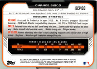 2015 Bowman Chrome Prospects Chance Sisco #BCP190