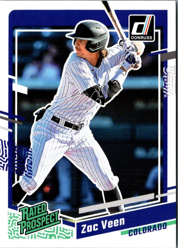 2023 Donruss Holo Blue Zac Veen