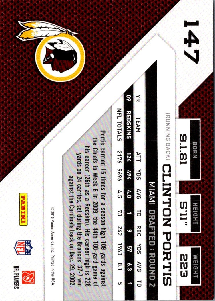 2010 Panini Rookies & Stars Clinton Portis