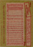 1985 Topps Tippy Martinez