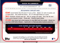 2015 Bowman Draft Picks & Prospects Nick Plummer #151