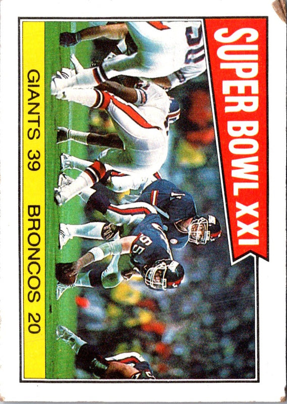 1987 Topps Bowl Xxi #3920