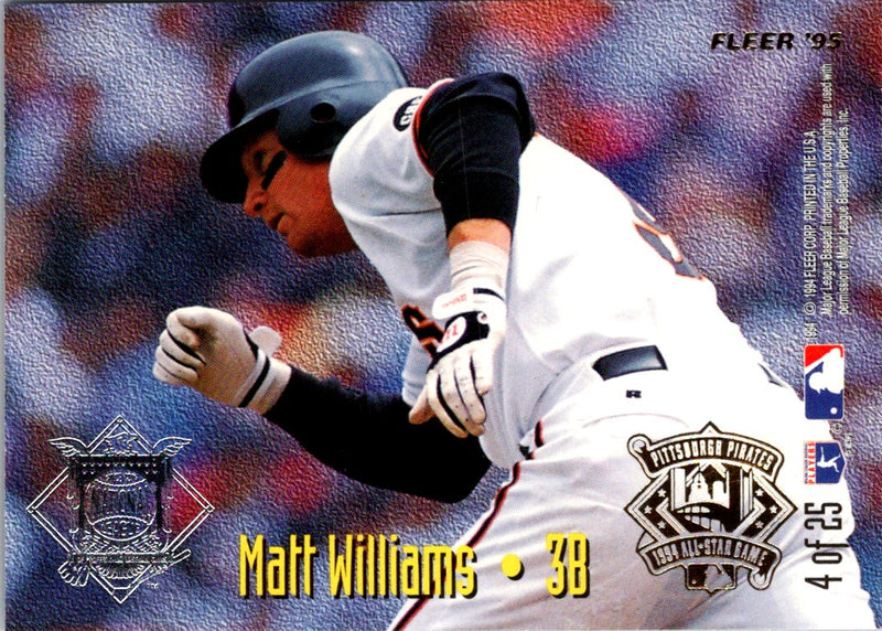 1995 Fleer League Leaders Matt Williams