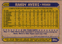 1987 Topps Randy Myers #213