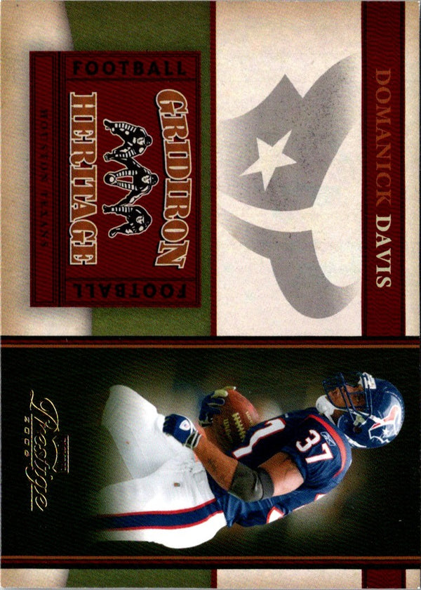 2006 Playoff Prestige Gridiron Heritage Domanick Davis #GH15