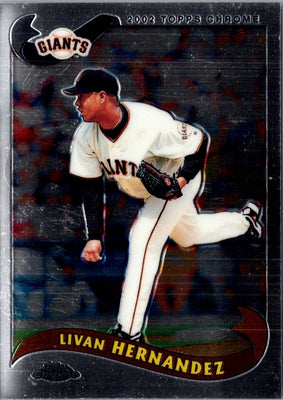 2002 Topps Chrome Livan Hernandez #35
