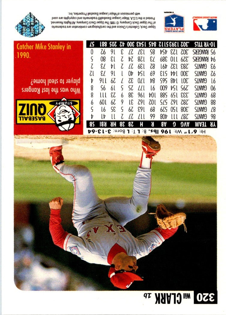 1996 Collector's Choice Will Clark