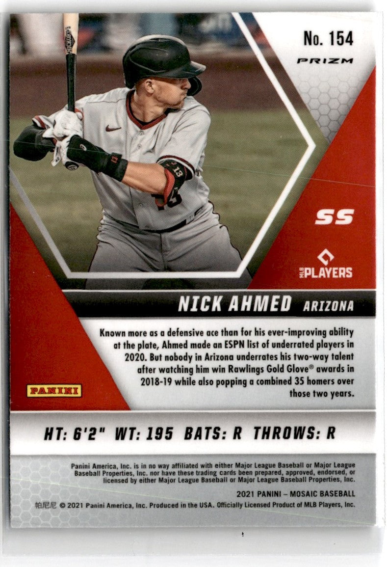 2021 Panini Mosaic Nick Ahmed