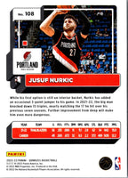 2022 Donruss Holo Laser Red/Gold Jusuf Nurkic #108