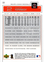 2003 Upper Deck First Pitch Adam Kennedy #33