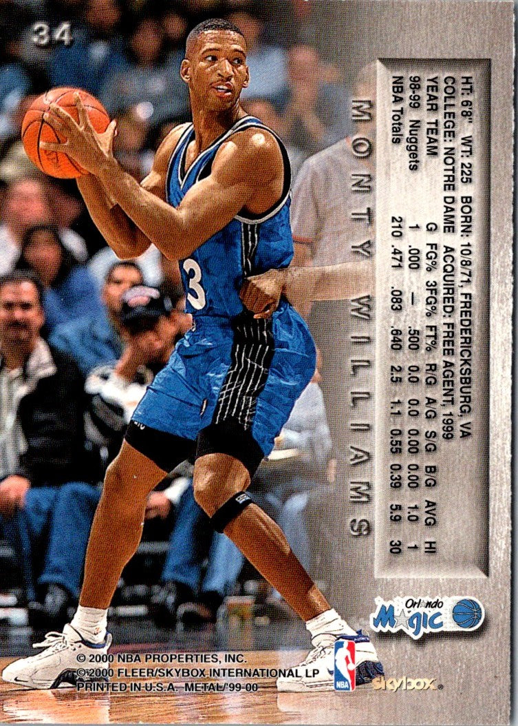 1999 Metal Monty Williams