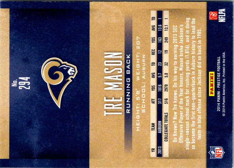 2014 Panini Prestige Tre Mason