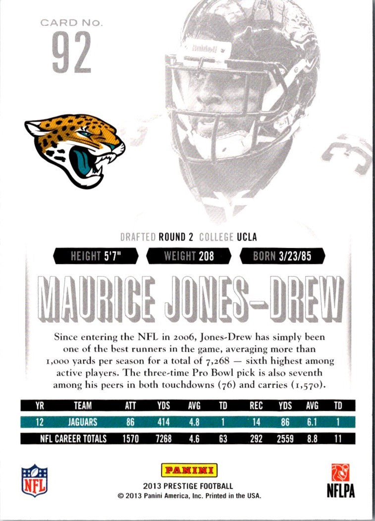 2013 Panini Prestige Maurice Jones-Drew