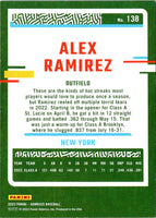 2023 Donruss Holo Blue Alex Ramirez #138