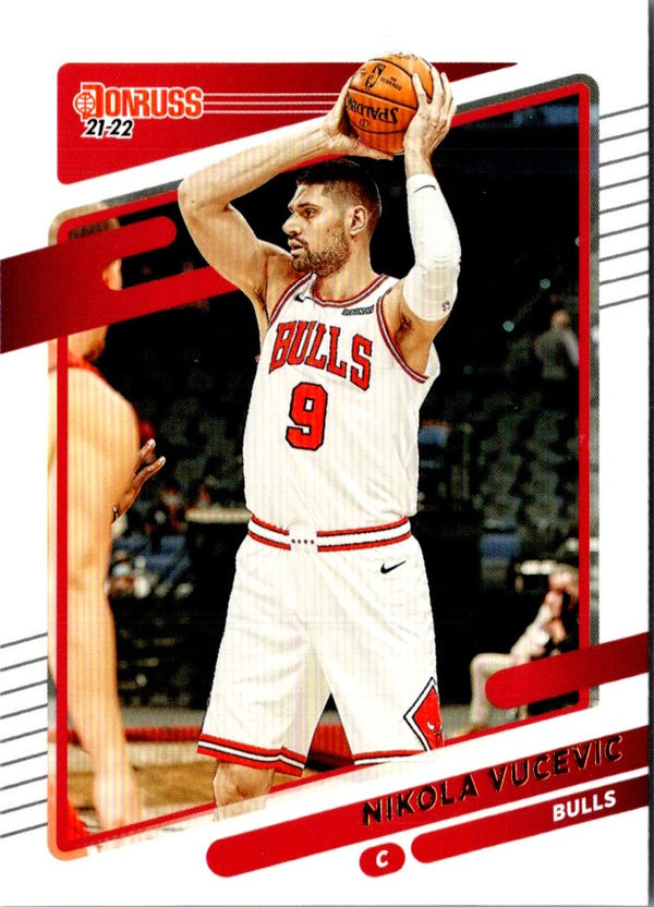 2021 Donruss Holo Red and Gold Laser Nikola Vucevic #155