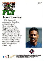 1999 Metal Universe Juan Gonzalez #237