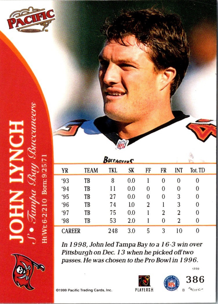 1999 Pacific Red John Lynch