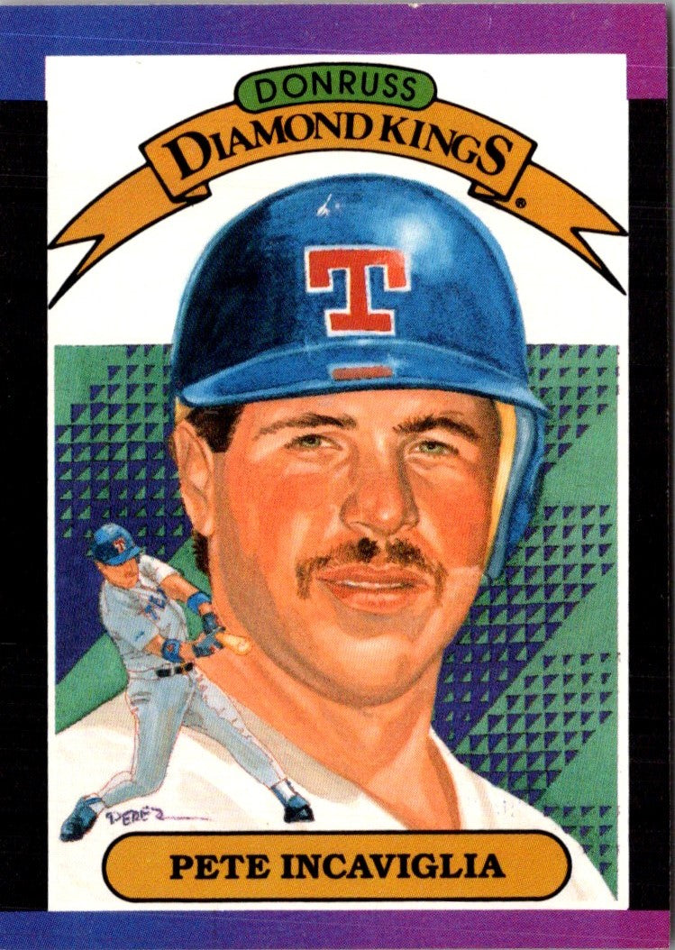 1989 Donruss Super Diamond Kings Pete Incaviglia