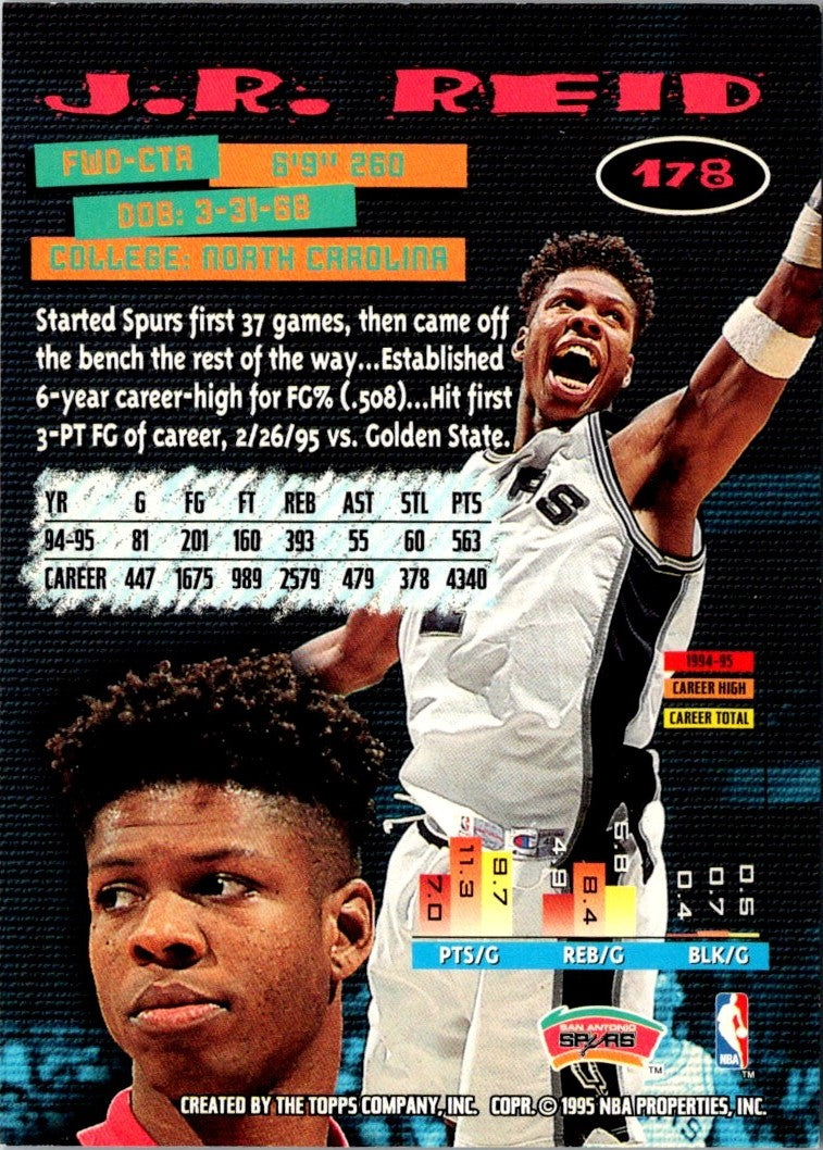 1995 Stadium Club J.R. Reid
