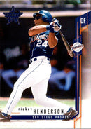 2001 Leaf Rookies & Stars Rickey Henderson