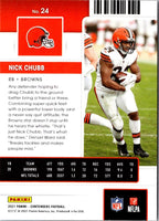 2021 Panini Contenders Red Zone Nick Chubb #24