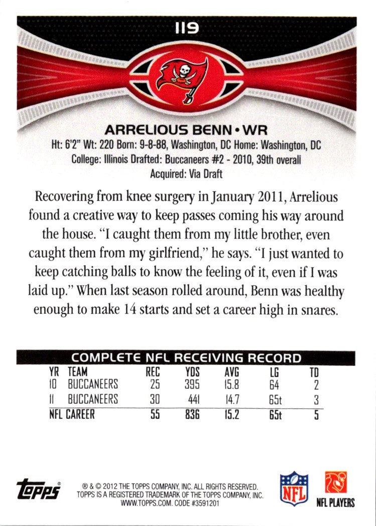 2012 Topps Arrelious Benn