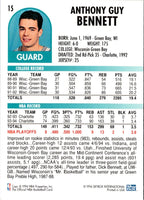 1994 Hoops Tony Bennett #15