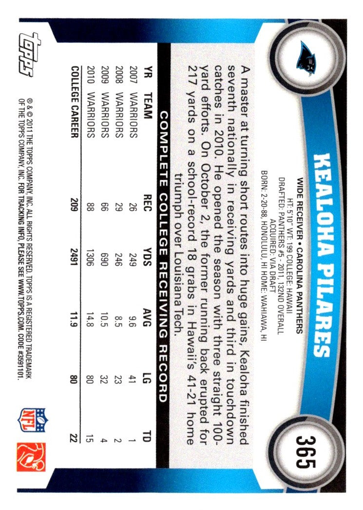 2011 Topps Kealoha Pilares