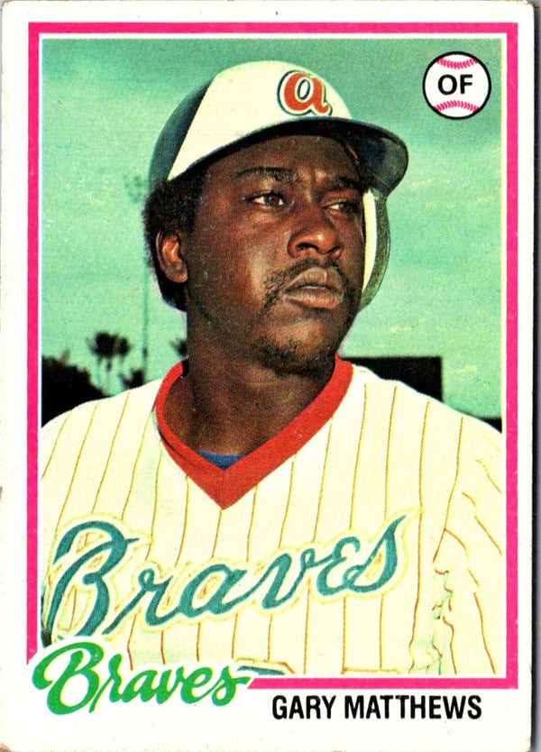 1978 Topps Gary Matthews #475