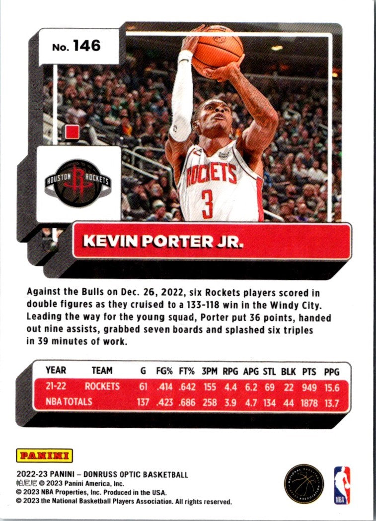 2022 Donruss Optic Kevin Porter Jr.