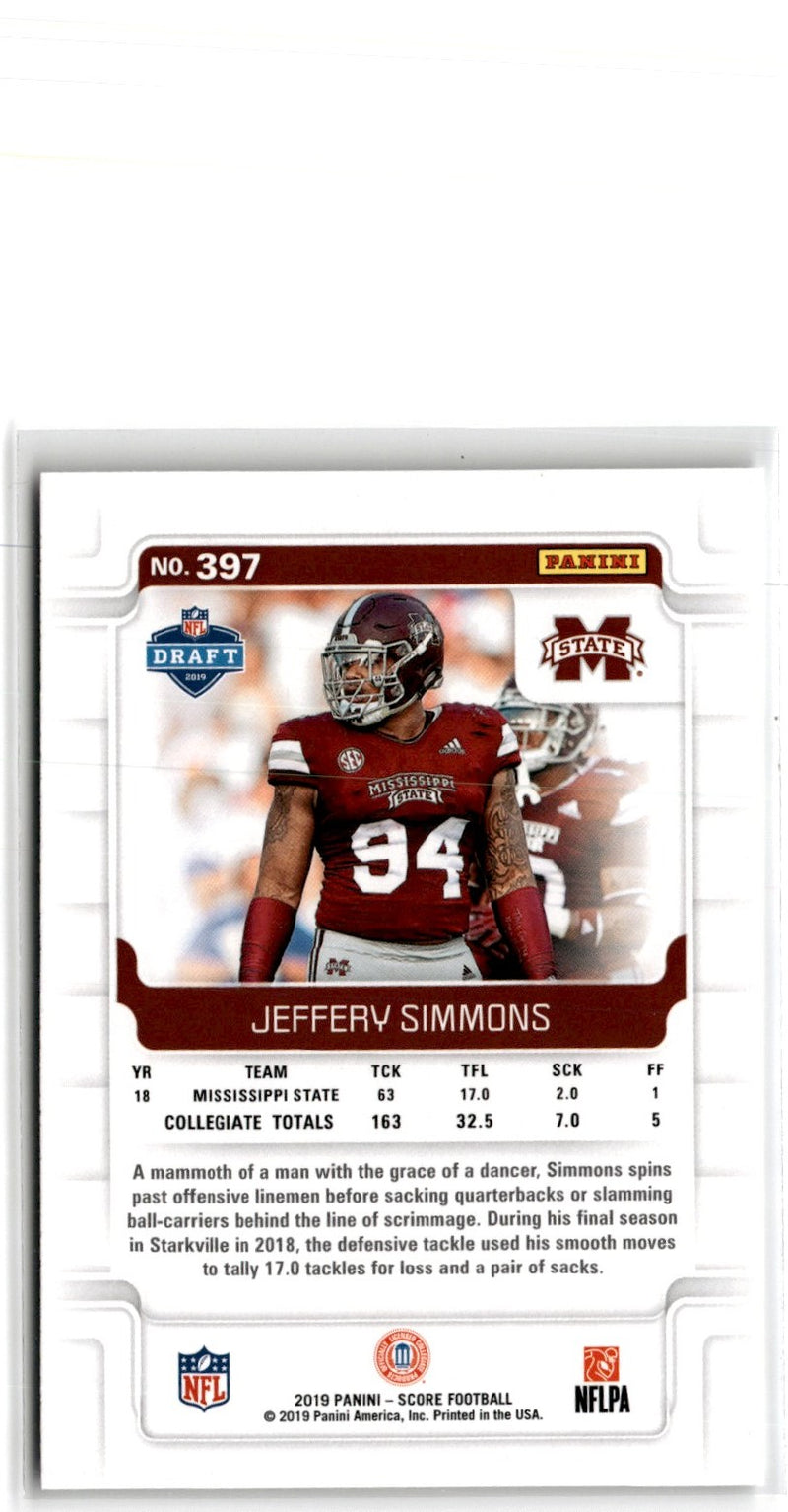 2019 Score Jeffery Simmons