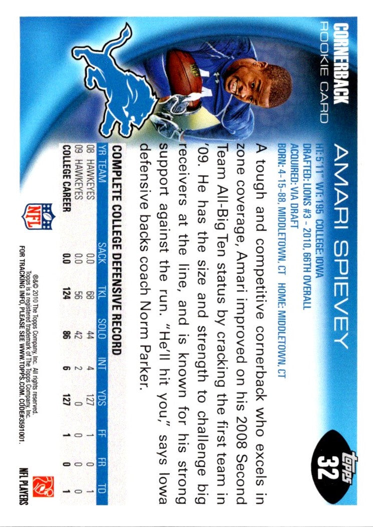 2010 Topps Amari Spievey