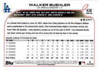 2022 Topps Blue Walker Buehler #438