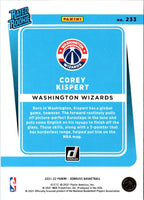 2021 Donruss Rated Rookies Corey Kispert #233