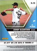 2021 Panini Mosaic Blue Sandy Alcantara