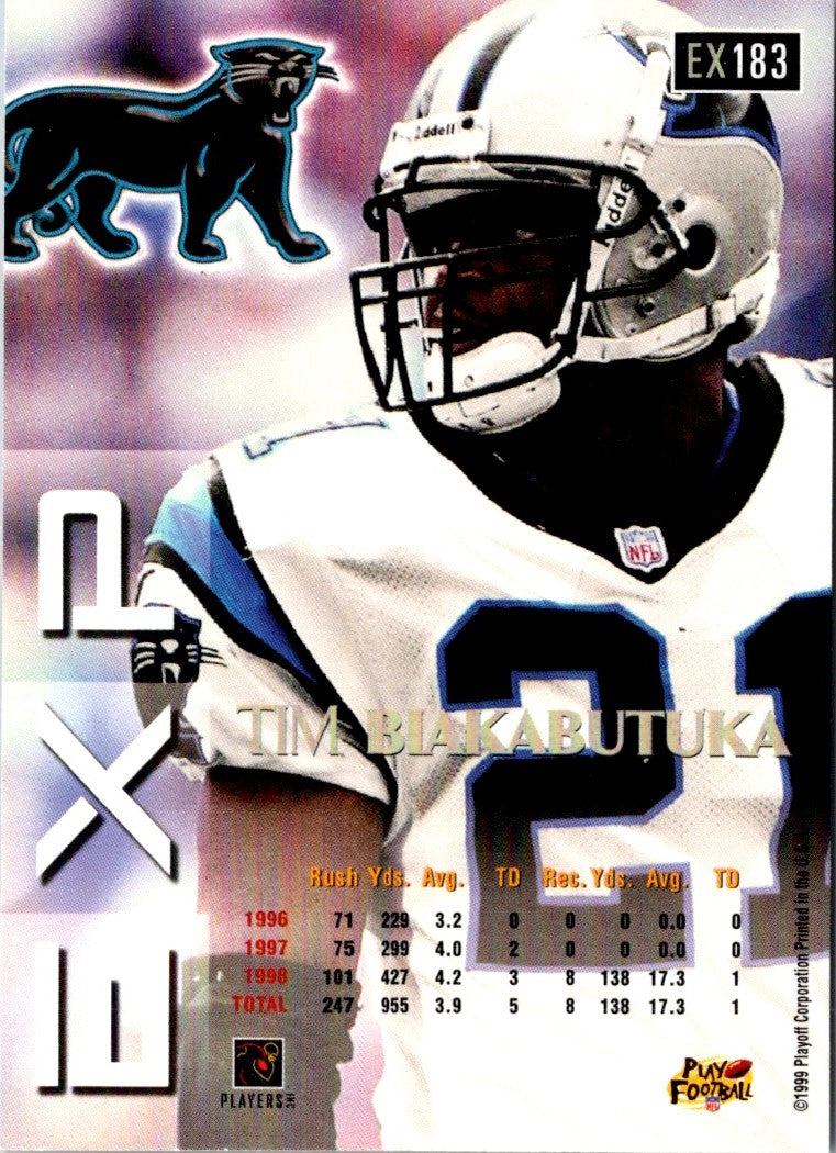 1999 Playoff Prestige EXP Tim Biakabutuka